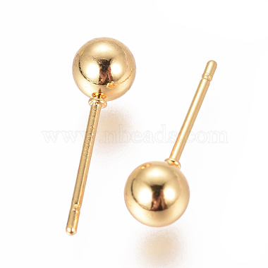 Pendientes de bola de 304 acero inoxidable(EJEW-F237-01C-G)-2