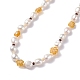 Natural Pearl Beaded Necklace(NJEW-TA00018-01)-4