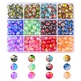 Mixed Color Round Acrylic Beads(CACR-YW0001-03)