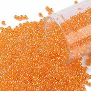 TOHO Round Seed Beads, Japanese Seed Beads, (111) Transparent Luster Light Hyacinth, 11/0, 2.2mm, Hole: 0.8mm, about 50000pcs/pound(SEED-TR11-0111)