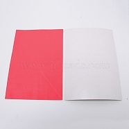 Sponge EVA Sheet Foam Paper Sets, With Adhesive Back, Antiskid, Rectangle, Red, 30x21x0.1cm(AJEW-WH0017-48A)