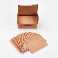 Blank Vintage Kraft Paper, For DIY Postcard, Message Card, Greeting Card, Rectangle, BurlyWood, 8.9x5.2x0.03mm, about 90~100sheets/box(X-DIY-WH0059-08B)