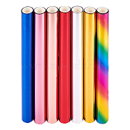 7Rolls 7 Colors PET Heat Transfer Sheets, Mixed Color, 195mm, 7 colors, 1roll/color, 7rolls(DIY-FH0004-14)