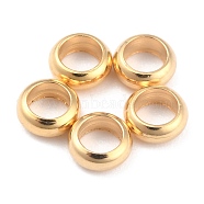 Rack Plating Brass Spacer Beads, Long-Lasting Plated, Flat Round, Real 24K Gold Plated, 5x2mm, Hole: 3mm(KK-O139-16D-G)