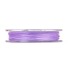 Strong Stretchy Beading Elastic Thread, Flat Elastic Crystal String, Lilac, 0.8mm, about 10.93 yards(10m)/roll(EW-N002-18)