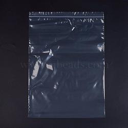 Plastic Zip Lock Bags, Resealable Packaging Bags, Top Seal, Self Seal Bag, Rectangle, White, 45x32cm, Unilateral Thickness: 2.7 Mil(0.07mm), 100pcs/bag(OPP-G001-G-32x45cm)