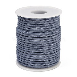 Nylon Threads, Milan Cords/Twisted Cords, Light Steel Blue, 3mm, about 21.87 yards(20m)/roll(NWIR-C004-04A-07)