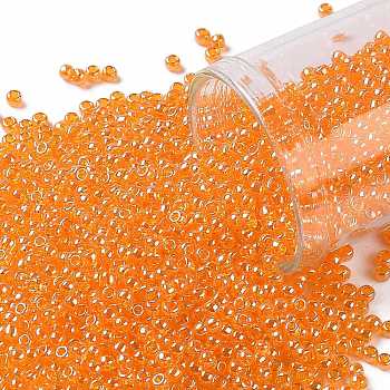 TOHO Round Seed Beads, Japanese Seed Beads, (111) Transparent Luster Light Hyacinth, 11/0, 2.2mm, Hole: 0.8mm, about 50000pcs/pound