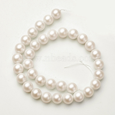 Shell Imitated Pearl Bead Strands(BSHE-F0014-6mm-10)-2