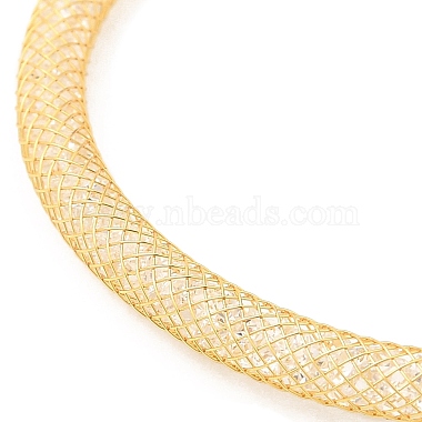Brass Mesh Chain Bracelets for Women(DIY-B066-02G)-4