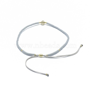Adjustable Natural Smoky Quartz Braided Bead Bracelets(BJEW-F391-A18)-4