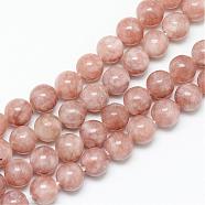 Natural Sunstone Bead Strands, Round, 8~9mm, Hole: 1mm, about 46pcs/strand, 14.76 inch~14.96 inch(37.5~38cm)(G-R345-8mm-31)
