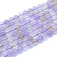Natural Ametrine Beads Strands, Round, 6~6.5mm, Hole: 0.8mm, about 66pcs/strand, 15.35 inch(39cm)(G-L552H-10A)