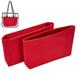Wool Felt Bag Organizer Inserts, for Bucket Bag Accessories, Rectangle, Red, Finished Product: 22.5x14x9.4cm(FIND-WH0111-222C)