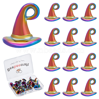 Rainbow Color Hat Alloy Charms
