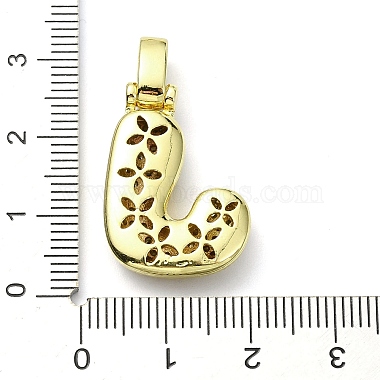 pendentifs en laiton zircon cubique transparent(KK-M279-01G-J)-3