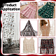 Blumenmuster Polyester Spitzenstoff(DIY-WH0888-492D)-5