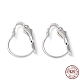 Rhodium Plated 925 Sterling Silver Leverback Earring Findings(STER-E068-04P)-1