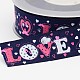 Valentine's Day Word Love Printed Polyester Grosgrain Ribbons for Gift Packaging(SRIB-F001-02F)-3