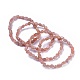 Bracelets extensibles en perles de pierre de soleil naturelle(BJEW-K213-35)-1