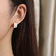 304 Stainless Steel Round Stud Earrings(KA7490)-4