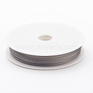 Tiger Tail Wire, Nylon-coated Stainless Steel, Light Grey, 0.6mm, about 131.23 Feet(40m)/roll(TWIR-0.6D)