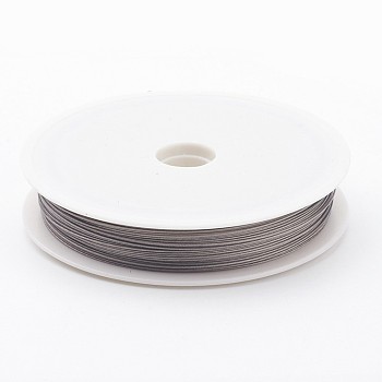 Tiger Tail Wire, Nylon-coated Stainless Steel, Light Grey, 0.6mm, about 131.23 Feet(40m)/roll