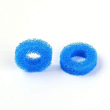 Joystick Sponge Ring, Flat Round, Blue, 2x0.5cm, Hole: 9.5mm