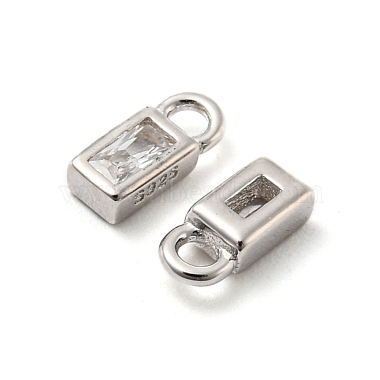 Breloques 925 en argent sterling plaqué rhodium véritable plaqué platine(STER-K176-03E-P)-3