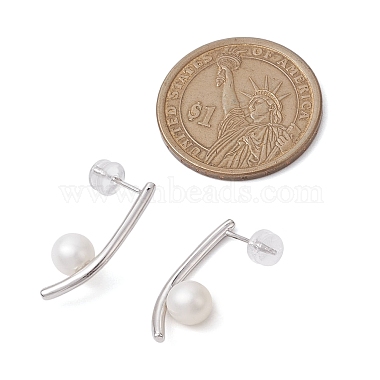 Natural Pearl Ear Studs(EJEW-P286-15P)-3