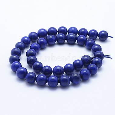 Natural Lapis Lazuli Beads Strands(G-P342-01-10mm-AA)-2