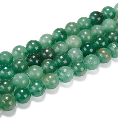 Chapelets de perles en aventurine vert naturel(G-E380-02-8mm)-4