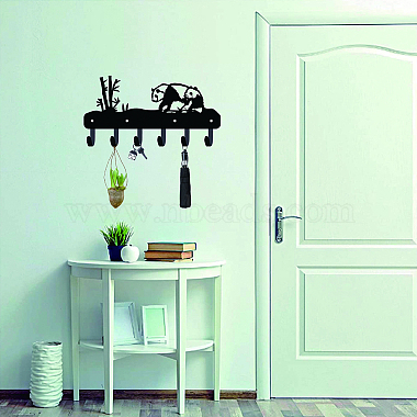 Iron Wall Mounted Hook Hangers(AJEW-WH0156-008)-6