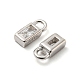 Real Platinum Plated Rhodium Plated 925 Sterling Silver Charms(STER-K176-03E-P)-3