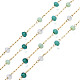 Chaînes de perles rondes à facettes de verre(CHS-N003-07)-3