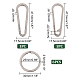 2Pcs 2 Styles Alloy Rock Climbing Carabiners(FIND-UN0001-81)-2