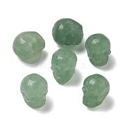 Natural Green Aventurine Beads, Skull, 9~9.5x8~8.5x9~9.5mm, Hole: 1.4mm(G-K387-02I)