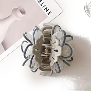 Fibre Claw Hair Clips, Flower, Hair Accessories for Women Girls, Gainsboro, 105x60mm(PW-WG1DA02-01)