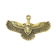 Tibetan Style Alloy Pendant, Eagle, Antique Golden, 30.5x50x3.5mm, Hole: 2mm(FIND-A042-26AG)