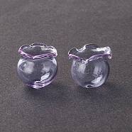 Glass Bead Cone for Wind Chimes Making, Campanula Medium L, Thistle, 15x16mm, Hole: 2.7mm(GLAA-Z003-01C)