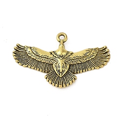 Tibetan Style Alloy Pendant, Eagle, Antique Golden, 30.5x50x3.5mm, Hole: 2mm(FIND-A042-26AG)