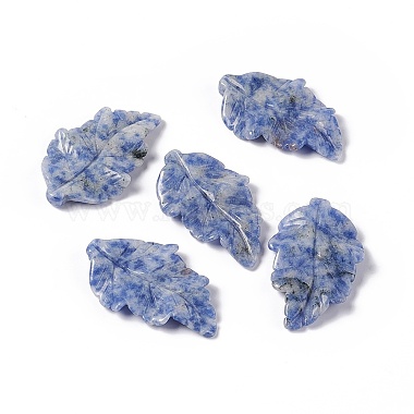 Pendentifs en jaspe tache bleue naturelle(G-I336-01-35)-3