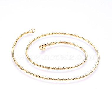 304 Stainless Steel Chain Necklaces(MAK-L015-02A)-2