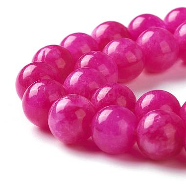 Natural White Jade Imitation Pink Sugilite Beads Strands(G-I299-F11-8mm)-6