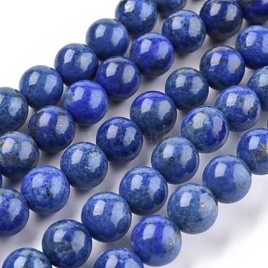Natural Lapis Lazuli Bead Strands(G-G953-01-10mm)-3