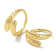 Brass Open Cuff Rings for Women(RJEW-E292-21G)-1