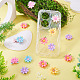20pcs Opaque Resin Cabochons(RESI-TADJ0001-08B)-6