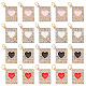 20Pcs 4 Colors Alloy with Rhinestone Pendants(PALLOY-AB00097)-1