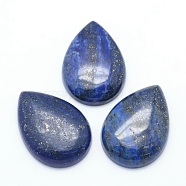 Natural Lapis Lazuli Cabochons, Dyed, Drop, 34~35x24~25x6.5~7mm(G-P393-G09)