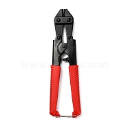 Steel Jewelry Pliers, Quick Link Connector & Remover Tool, for Opening and Clamping Unwelded Link Chain, with Plastic Handle & Fastener, Red, 21x6.1x1.4cm(PT-G003-06)